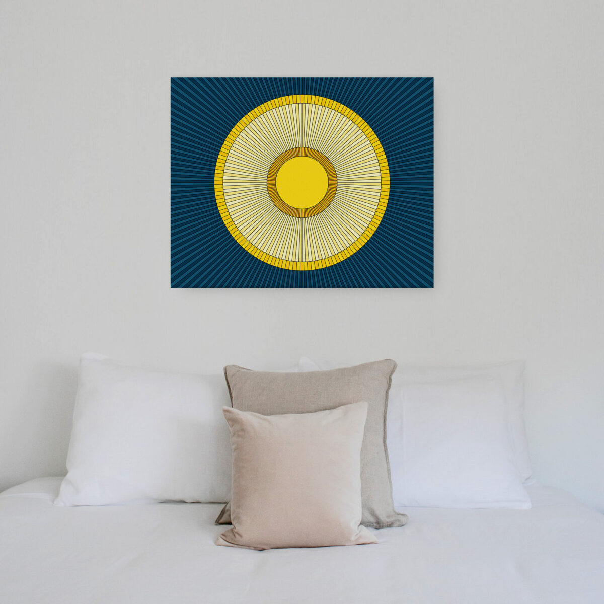 Solstice canvas print hanging on a wall