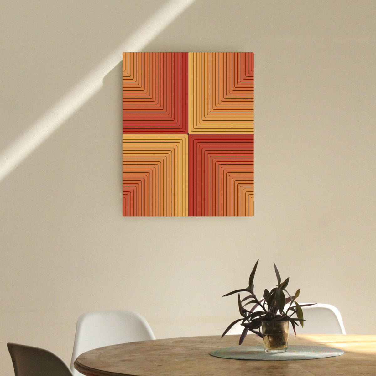 Scorcher canvas print hanging on a wall