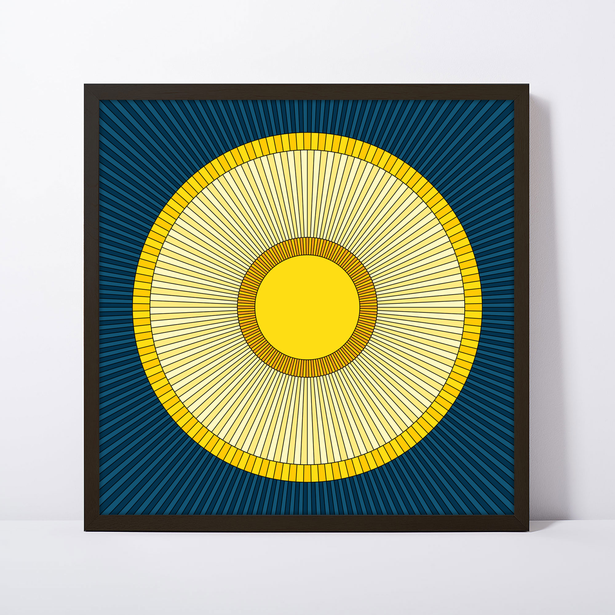 Photo of a Solstice square framed art print.