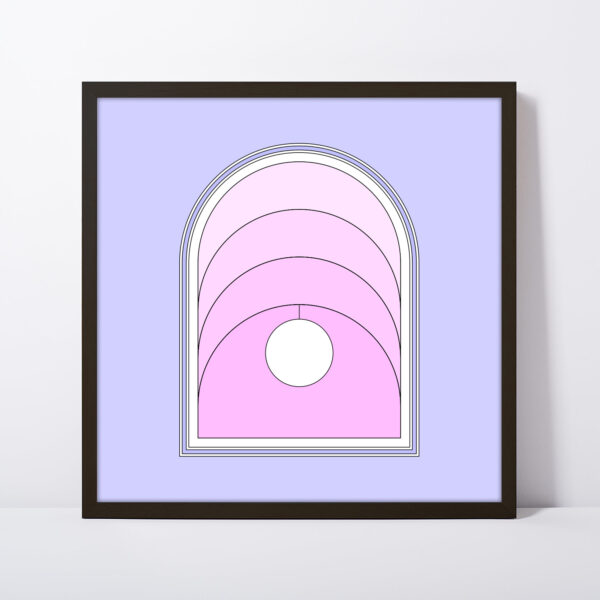 Photo of a Portal square framed art print.