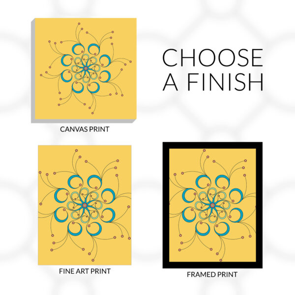 Choose a finish for the Curls art print. Available in Canvas Prints, Fine Art Prints, or Framed Prints.