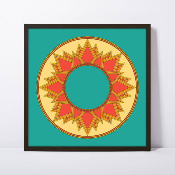 Photo of a Solarium square framed art print.