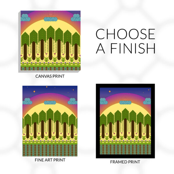 Choose a finish for the Dawn art print. Available in Canvas Prints, Fine Art Prints, or Framed Prints.