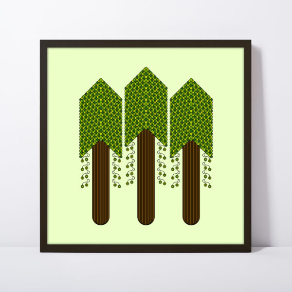 Photo of a Forest square framed art print.